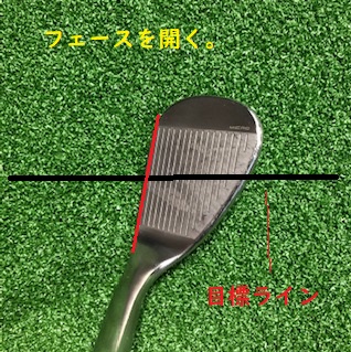 アプローチでフェースを開くと右に飛ぶのはなぜ？解消方法は？