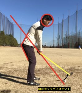 テークバックがインサイドに引きすぎる 真っすぐに上げるコツ