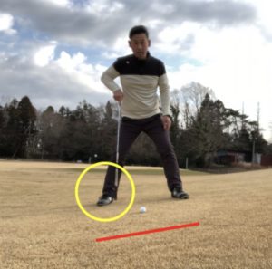 左足上がりの傾斜の打ち方 構え方から打ち方までコツ教えます