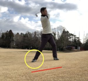 左足上がりの傾斜の打ち方 構え方から打ち方までコツ教えます