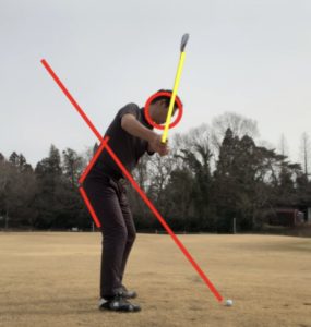腰がスウェーしてしまうとアウトサイドに上がってしまう。
