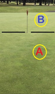 グリーンを読むヒント グリーン上の色を参考にして距離感に活かす